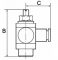 Drosel cu filet ext. M5 si conector push-in 6 mm, reglaj cu surubelnita, droselizare furtun - filet