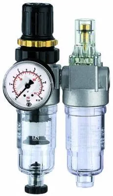 Grup preparare, 2 piese, pahar policarbonat, manometru, vizor PA, seria Heavy Duty Mini