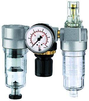 Grup preparare, 3 piese, pahar policarbonat, manometru, vizor PA, seria Heavy Duty Mini