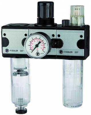 Service unit, 3-piece with polycarbonate bowl and PA sight dome, Multifix series