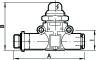 Indicator presiune - intrare-filet, iesire-furtun