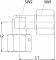 Fiting L de legatura cu strangere reglabila, piulita M 26x1,5, tub Ø18mm, 315bar, otel galvanizat