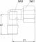 Fiting L cu filet exterior NPT 1/2&QUOT;, tub Ø16mm, 630bar, otel galvanizat
