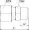 Fiting drept cu filet exterior R 1/4&QUOT;, tub Ø6mm, 315bar, otel galvanizat