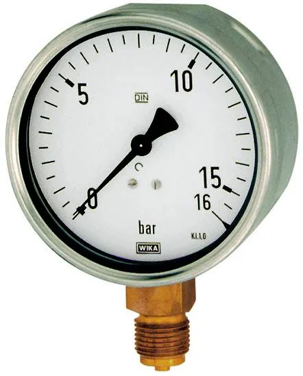 Manometru robust cu carcasa din otel CrNi, atac radial, Ø 100, 160