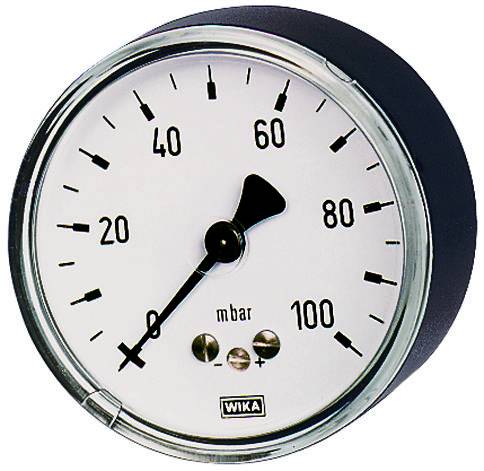Manometru capsulat, atac axial