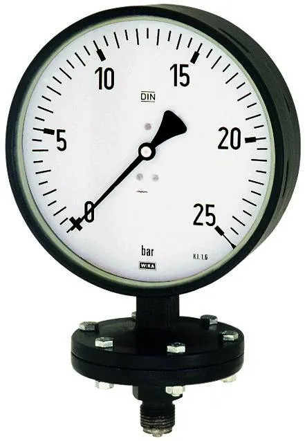 Manometru cu diafragma, robust, atac radial
