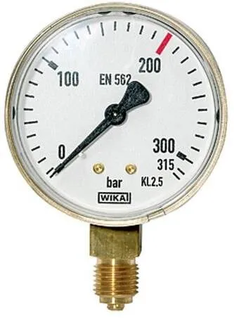 Manometru pentru gaze neutre, atac radial G 1/4, 0-315 bar, Ø63 mm