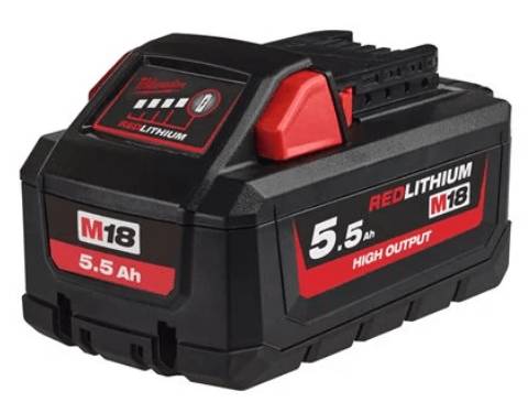 Set acumulatori M18 High Output 5.5 Ah - Milwaukee M18 HNRG 552