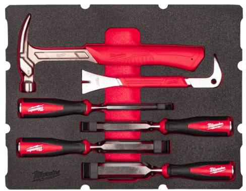 Insertie spuma PACKOUT cu 6 produse pentru dulgherie - Milwaukee