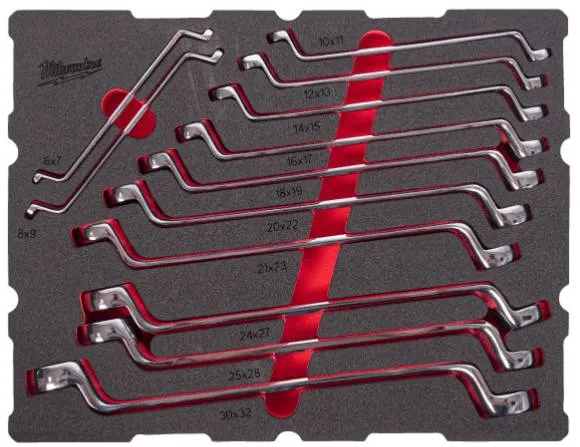 Set insertie spuma PACKOUT chei inelare cu cot - Milwaukee