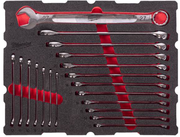 Set insertie spuma PACKOUT chei combinate MAX BITE - Milwaukee