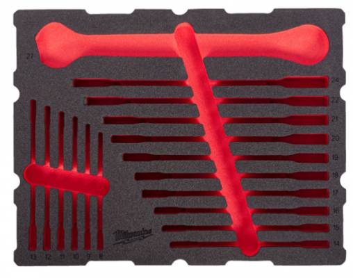 Insertie din spuma PACKOUT de schimb pentru setul de 19 chei combinate MAX BITE - Milwaukee