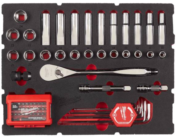Set insertie spuma antrenor si tubulare pentru cutia cu sertare PACKOUT - Milwaukee