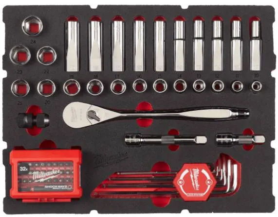 Set insertie spuma antrenor si tubulare pentru cutia cu sertare PACKOUT - Milwaukee