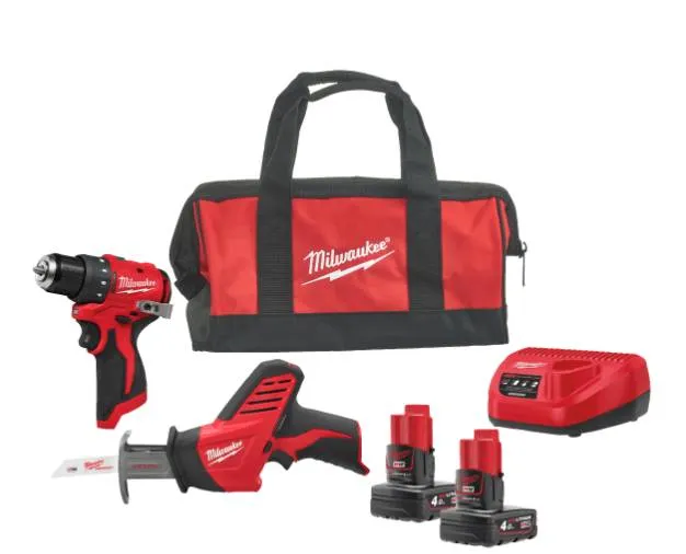 Set scule fara perii M12 - Milwaukee M12 BLPP2A-402B