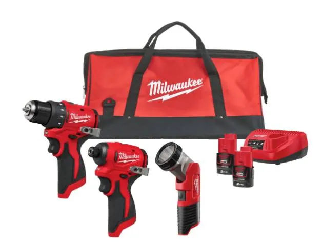 Set scule fara perii M12 - Milwaukee M12 BLPP3A-202B