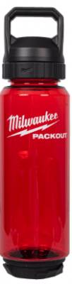 Sticla de plastic PACKOUT 1005 ml, rosu cu capac chug - Milwaukee