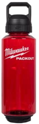 Sticla de plastic PACKOUT 1420 ml, rosu cu capac chug - Milwaukee