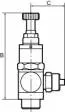 Mini regulator de presiune cu filet exterior si cupla push-in