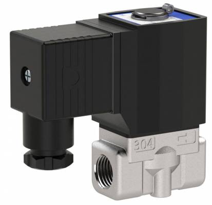 Electroventil 2/2 din Inox, NC, actionare directa, 24 V DC, G 1/8&QUOT;, PN 30