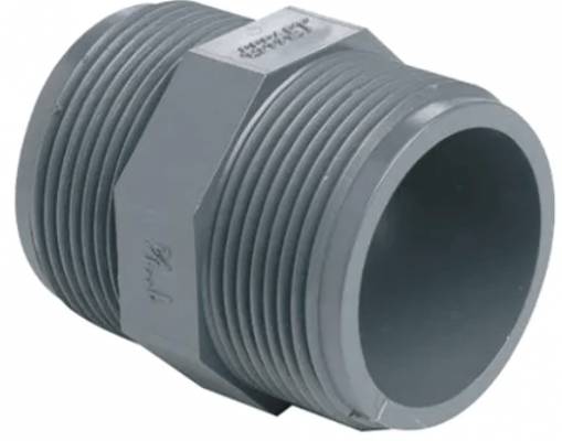 Niplu, filete exterioare G 1&QUOT;, PVC-U