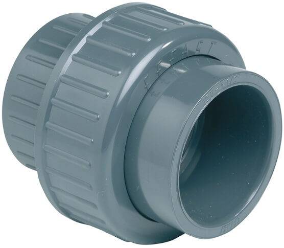 Niplu detasabil, conexiuni prin lipire, PVC-U
