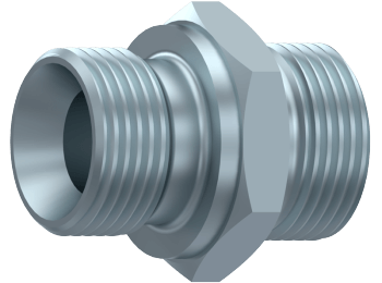 Niplu hidraulic M30x2 - 3/4&QUOT; BSP, con 60°, Ø teava 22 mm, 315 bar