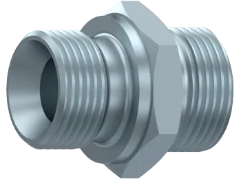 Niplu hidraulic metric - BSP, con 60°, 315 bar