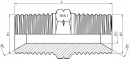 Niplu hidraulic 1 NPT, otel carbon