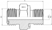 Niplu hidraulic ORFS 9/16&QUOT;-18h - 1/8&QUOT; BSP