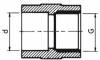 Niplu cu ranforsare din inox, conexiune prin lipire si filet interior G 1&QUOT;, 32 mm, PVC-U