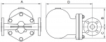 Oala condens cu flanse PN 16 si capacitate mare de descarcare, ΔP=4,5 bar max., 2&QUOT;