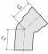 Conector 45° cu filet interior G 1/2&QUOT; - exterior G 1/2&QUOT;, alama