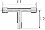 Conector T cu filet exterior conic - PA 6