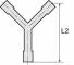 Conector Y 90° POM