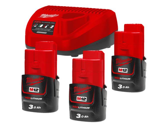 Pachet NRG M12 3.0 Ah - Milwaukee M12 NRG-303