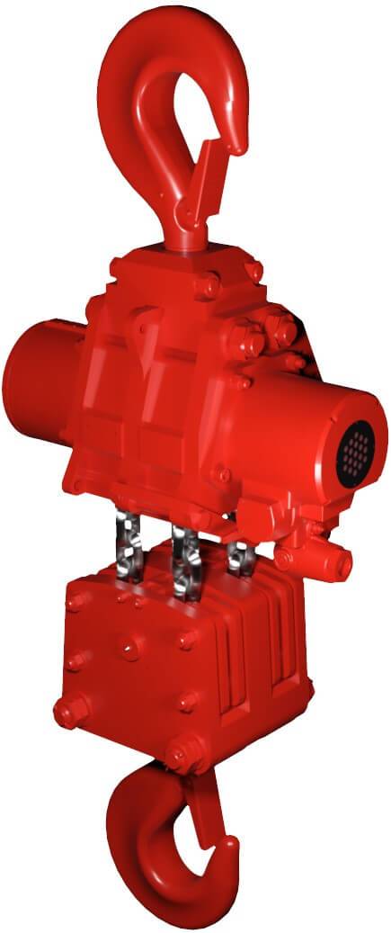 Palan pneumatic seria TMH 60.000 kg