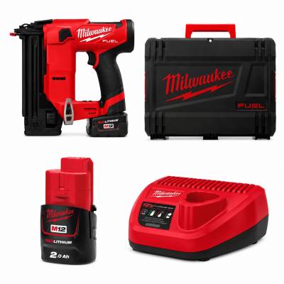 Pistol pentru cuie 18 GA M12 FUEL - Milwaukee M12 FCN18GS-202X
