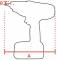 Pistol de insurubat cu impuls si baterie, patrat 3/8&QUOT;, cuplu 7-20 Nm, 1200-4800 rot/min
