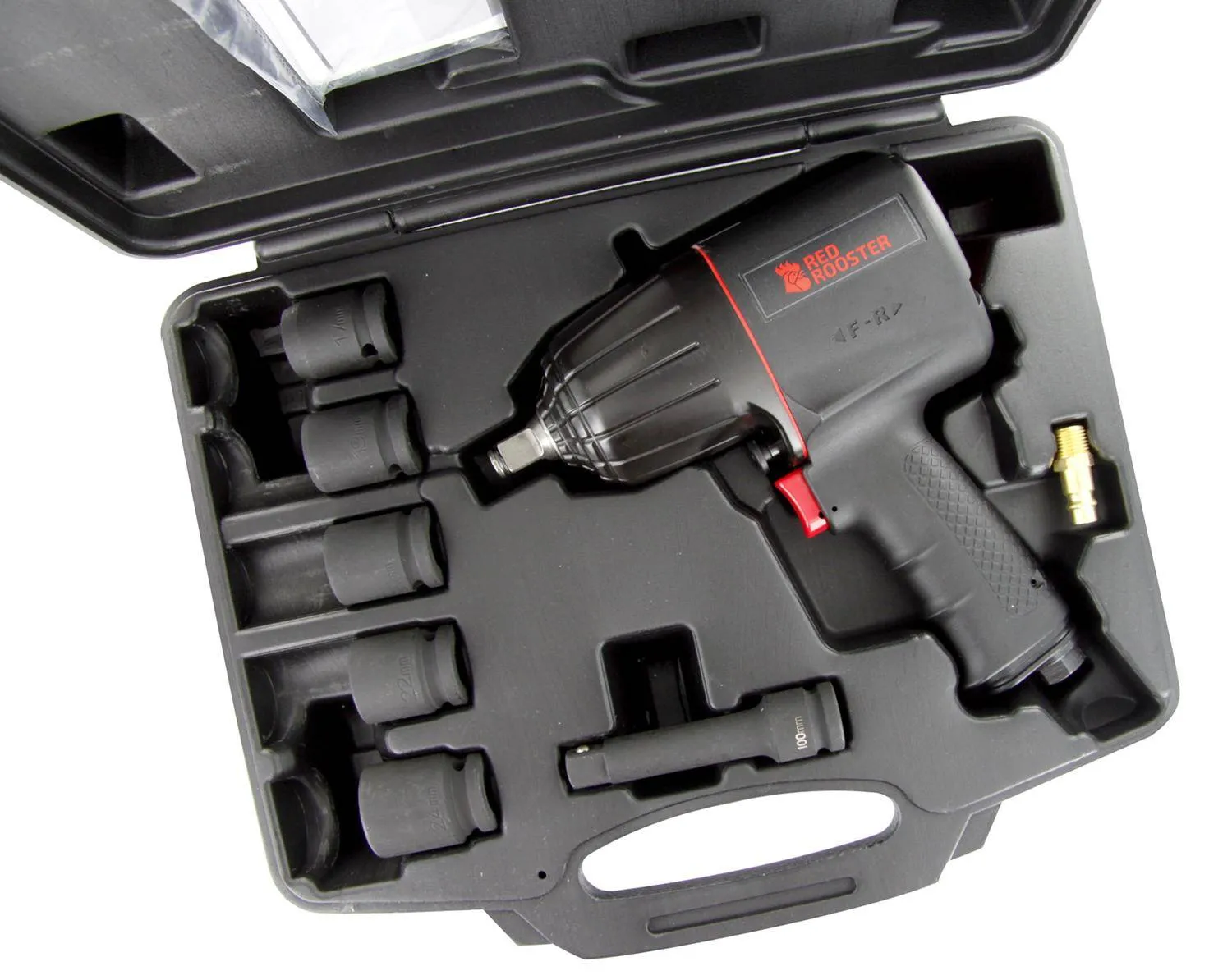 Set pistol pneumatic de insurubat cu impact 1/2 - 90-815Nm - 7000 rot/min
