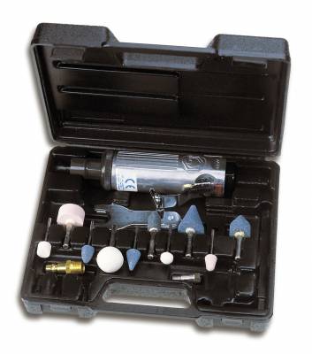 Set polizor pneumatic drept  - 0,38kW - 23000 rot/min - tip biax