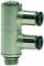 Ramificator L push-in cu 2 iesiri, filet exterior cilindric si O-Ring, click-clock, G 1/4&QUOT; - 6 mm