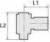 Drosel cu filet exterior G 3/8 si cupla push-in 10 mm, reglaj cu surub, droselizare filet - furtun