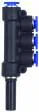 Distribuitor T push-in cu iesiri multiple si adaptor