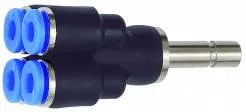 Distribuitor Y cu 4 conexiuni push-in si adaptor