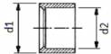Reductie, conexiuni prin lipire, 110-75 mm, PVC-U