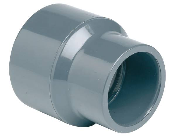 Reductie dubla, conexiuni prin lipire, PVC-U