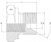 Reductie hidraulica 60° cu filet exterior BSP - filet interior BSP