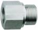 Reductie cu filet exterior G 1/4&QUOT; - interior G 1/8&QUOT;, lunga, inox 1.4571